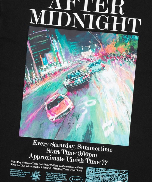 HUF(ハフ)の「AFTER MIDNIGHT TEE(Tシャツ/カットソー・メンズ・ブラック/ホワイト・XL/L/XXL/S/M)」の13枚目の写真