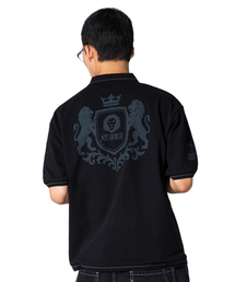 XTT161 クレストピケTシャツ (ブラック)