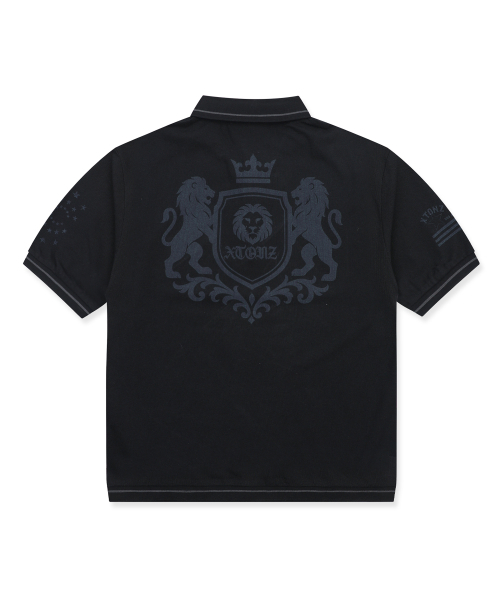 XTONZ（エクストーンズ）の「XTT161 クレストピケTシャツ (ブラック)（Tシャツ/カットソー・レディース・その他・SMALL/MEDIUM/LARGE）」の4枚目の写真