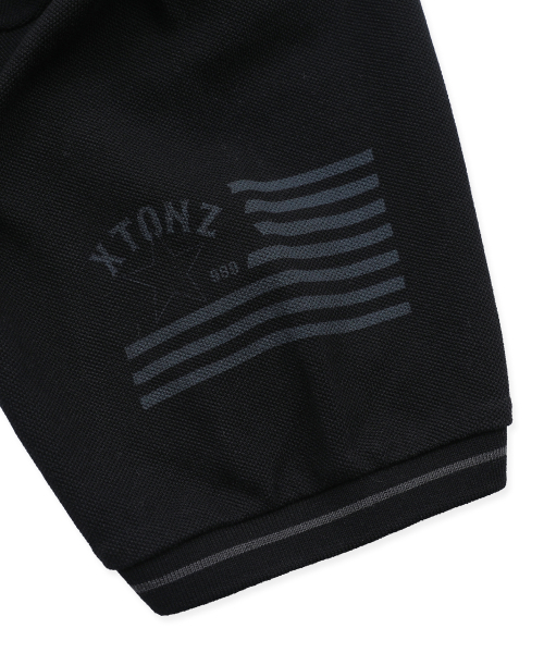 XTONZ（エクストーンズ）の「XTT161 クレストピケTシャツ (ブラック)（Tシャツ/カットソー・レディース・その他・SMALL/MEDIUM/LARGE）」の5枚目の写真