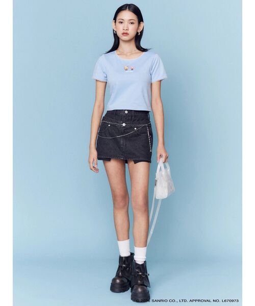 sanrio(サンリオ)の「【日焼けHello Kitty×EMODA】CLEAR SHOULDER BAG(ハンドバッグ・レディース・ブラック/ホワイト・FREE)」の7枚目の写真