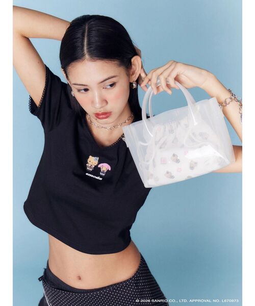 sanrio(サンリオ)の「【日焼けHello Kitty×EMODA】CLEAR SHOULDER BAG(ハンドバッグ・レディース・ブラック/ホワイト・FREE)」の22枚目の写真