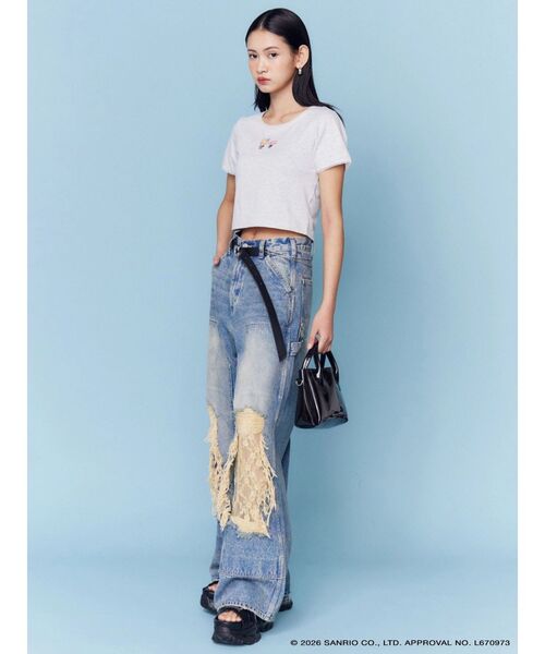 sanrio(サンリオ)の「【日焼けHello Kitty×EMODA】CLEAR SHOULDER BAG(ハンドバッグ・レディース・ブラック/ホワイト・FREE)」の16枚目の写真