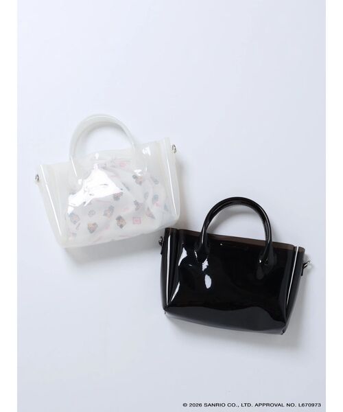 sanrio(サンリオ)の「【日焼けHello Kitty×EMODA】CLEAR SHOULDER BAG(ハンドバッグ・レディース・ブラック/ホワイト・FREE)」の13枚目の写真