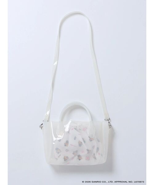 sanrio(サンリオ)の「【日焼けHello Kitty×EMODA】CLEAR SHOULDER BAG(ハンドバッグ・レディース・ブラック/ホワイト・FREE)」の12枚目の写真