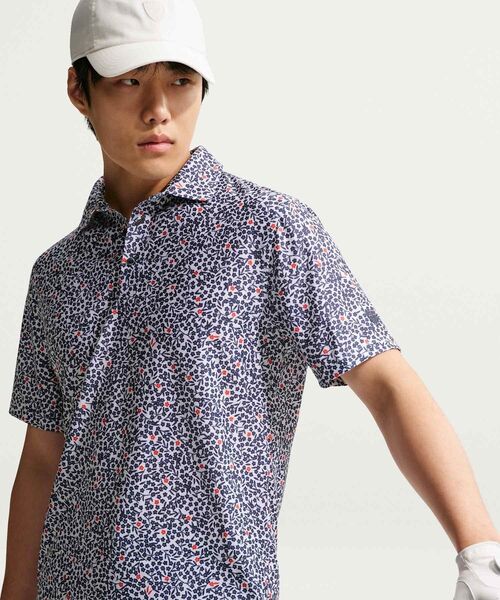 NIKE(ナイキ)の「ナイキ テーラード パフォーマンス メンズ Dri-FIT ゴルフポロ / Nike Tailored Performance Men's Dri-FIT Golf Polo IO2164-419 College Navy(ポロシャツ・メンズ・ネイビー・S/M/L/2XL/XL)」の3枚目の写真