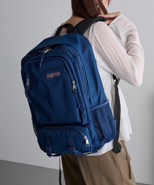 JANSPORT(ジャンスポーツ)の「【JANSPORT】ENVOY(バックパック/リュック・メンズ・ネイビー/ベージュ・FREE)」の1枚目の写真