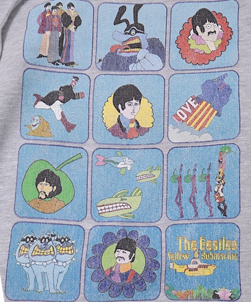 MUSIC TEE(ミュージックティー)の「P/O HOODIE TB“YELLOW SUBMARINE”/ プルオーバー フーディ― "イエローサブマリン”(パーカー・メンズ・ヘザーグレー・LARGE)」の6枚目の写真
