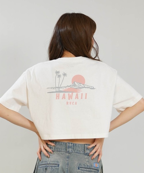 RVCA(ルーカ)の「RVCA/ルーカ クロップド丈 ショート丈 Tシャツ BG04C219(Tシャツ/カットソー・レディース・ブラック/ホワイト/グレー・M/S)」の5枚目の写真