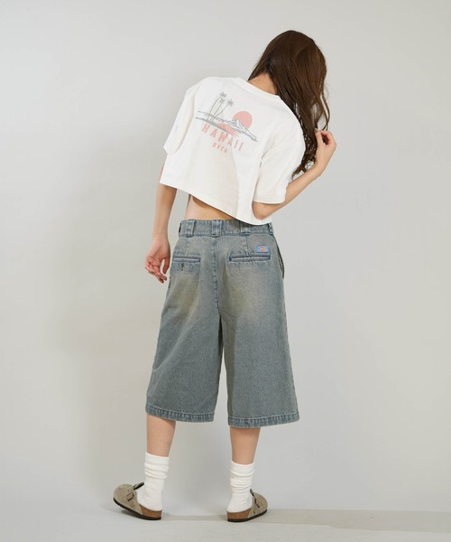 RVCA(ルーカ)の「RVCA/ルーカ クロップド丈 ショート丈 Tシャツ BG04C219(Tシャツ/カットソー・レディース・ブラック/ホワイト/グレー・M/S)」の8枚目の写真
