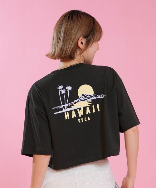 RVCA(ルーカ)の「RVCA/ルーカ クロップド丈 ショート丈 Tシャツ BG04C219(Tシャツ/カットソー・レディース・ブラック/ホワイト/グレー・M/S)」の12枚目の写真
