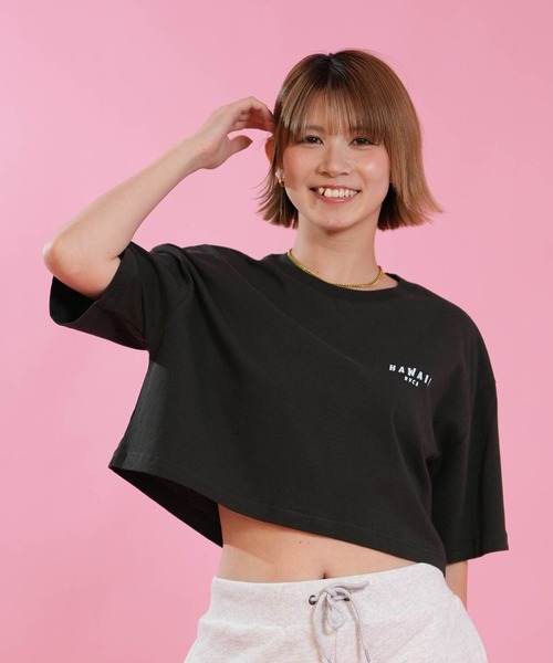 RVCA(ルーカ)の「RVCA/ルーカ クロップド丈 ショート丈 Tシャツ BG04C219(Tシャツ/カットソー・レディース・ブラック/ホワイト/グレー・M/S)」の11枚目の写真