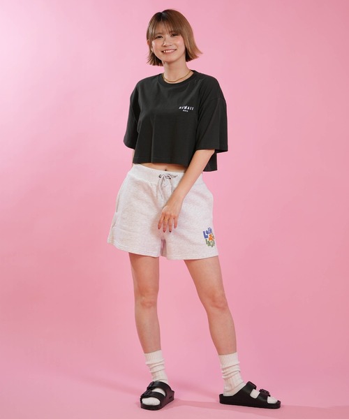 RVCA(ルーカ)の「RVCA/ルーカ クロップド丈 ショート丈 Tシャツ BG04C219(Tシャツ/カットソー・レディース・ブラック/ホワイト/グレー・M/S)」の13枚目の写真