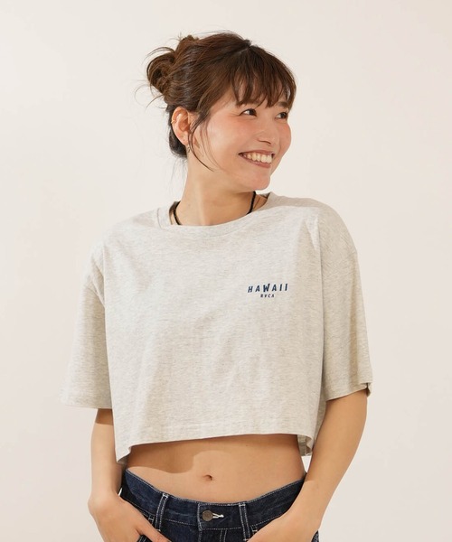 RVCA(ルーカ)の「RVCA/ルーカ クロップド丈 ショート丈 Tシャツ BG04C219(Tシャツ/カットソー・レディース・ブラック/ホワイト/グレー・M/S)」の18枚目の写真