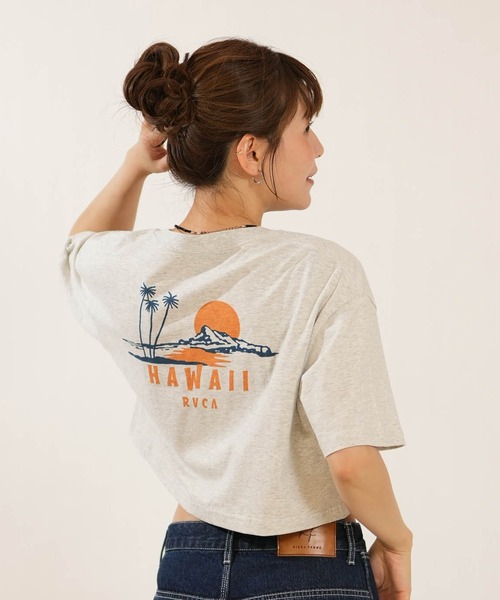 RVCA(ルーカ)の「RVCA/ルーカ クロップド丈 ショート丈 Tシャツ BG04C219(Tシャツ/カットソー・レディース・ブラック/ホワイト/グレー・M/S)」の19枚目の写真