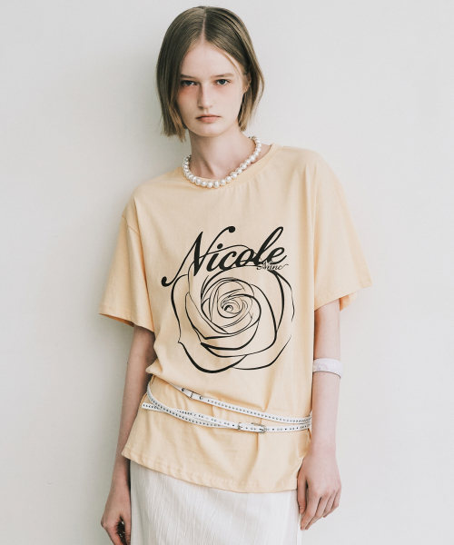 NICK&NICOLE(ニックアンドニコール)の「NICOLE ROSE SLEEVE TOP_ORANGE BROWN(Tシャツ/カットソー・レディース・その他・MEDIUM/LARGE)」の2枚目の写真