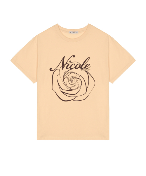 NICK&NICOLE(ニックアンドニコール)の「NICOLE ROSE SLEEVE TOP_ORANGE BROWN(Tシャツ/カットソー・レディース・その他・MEDIUM/LARGE)」の4枚目の写真