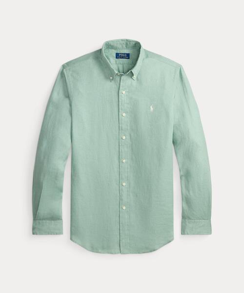 POLO RALPH LAUREN(ポロ ラルフ ローレン)の「クラシック フィット リネン シャツ(シャツ/ブラウス・メンズ・ブルー系4・L/M/S/XL)」の2枚目の写真