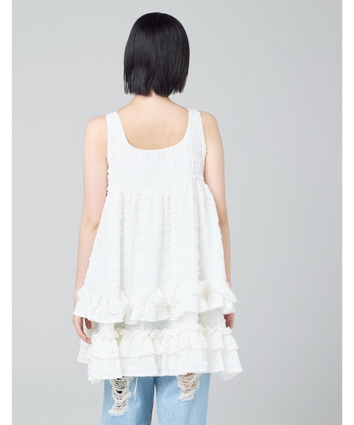 Little sunny bite（リトルサニーバイト）の「【8】【it】【Little Sunny Bite 】checker frill dress（チュニック・レディース・ブルー/ピンク・SMALL/MEDIUM）」の5枚目の写真