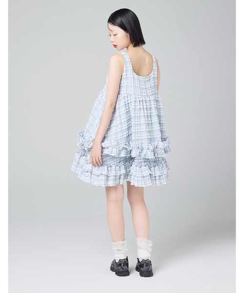 Little sunny bite（リトルサニーバイト）の「【8】【it】【Little Sunny Bite 】checker frill dress（チュニック・レディース・ブルー/ピンク・SMALL/MEDIUM）」の13枚目の写真