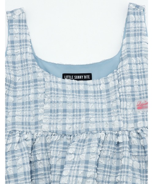 Little sunny bite（リトルサニーバイト）の「【8】【it】【Little Sunny Bite 】checker frill dress（チュニック・レディース・ブルー/ピンク・SMALL/MEDIUM）」の17枚目の写真