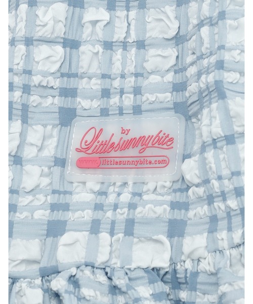 Little sunny bite（リトルサニーバイト）の「【8】【it】【Little Sunny Bite 】checker frill dress（チュニック・レディース・ブルー/ピンク・SMALL/MEDIUM）」の18枚目の写真