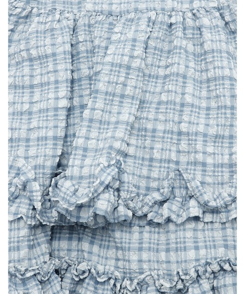 Little sunny bite（リトルサニーバイト）の「【8】【it】【Little Sunny Bite 】checker frill dress（チュニック・レディース・ブルー/ピンク・SMALL/MEDIUM）」の19枚目の写真