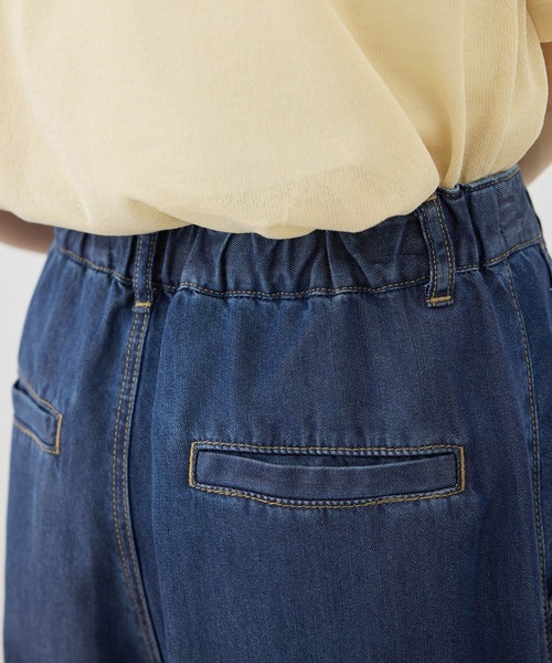 ROPE' PICNIC(ロペピクニック)の「さらっとライトオンスワイドデニムパンツ(デニムパンツ・レディース・ネイビー/サックスブルー・S/M)」の10枚目の写真