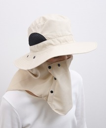 COMMON WARE（コモンウェアー）の「MRW : UVカット帽子 サファリハット フェイスガード　あご紐付き（ハット）」