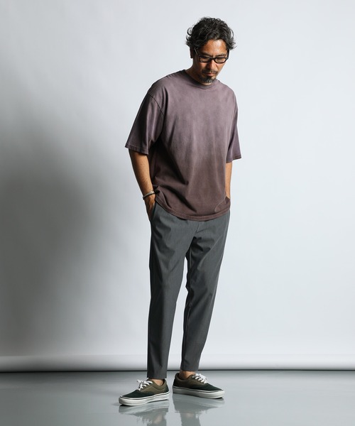 The DUFFER of ST.GEORGE(ザダファーオブセントジョージ)の「『WONDER SHAPE』Triporous:360°全方向高伸縮『ワンダーシェイプ』抗菌・消臭機能 スリムテーパードパンツ(スラックス・メンズ・チャコールグレー/ブラック・X-LARGE/LARGE/MEDIUM/SMALL)」の6枚目の写真