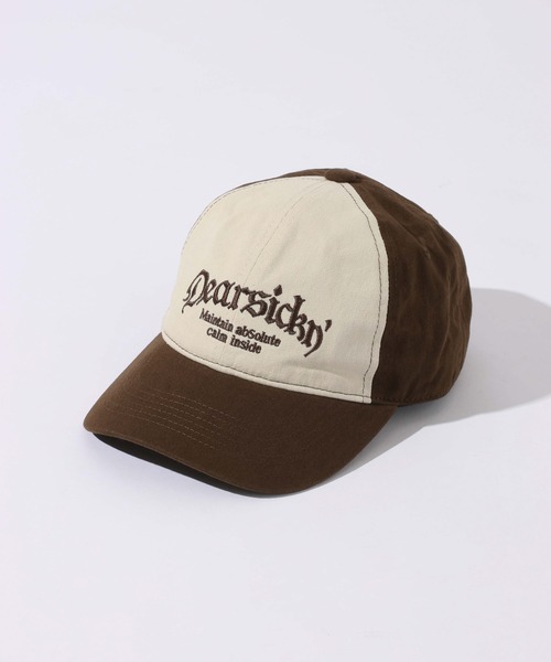 RAGEBLUE(レイジブルー)の「VINTAGE LETTERED CAP/ヴィンテージレタードキャップ(キャップ・メンズ・ダークブラウン/ブラック・FREE)」の2枚目の写真