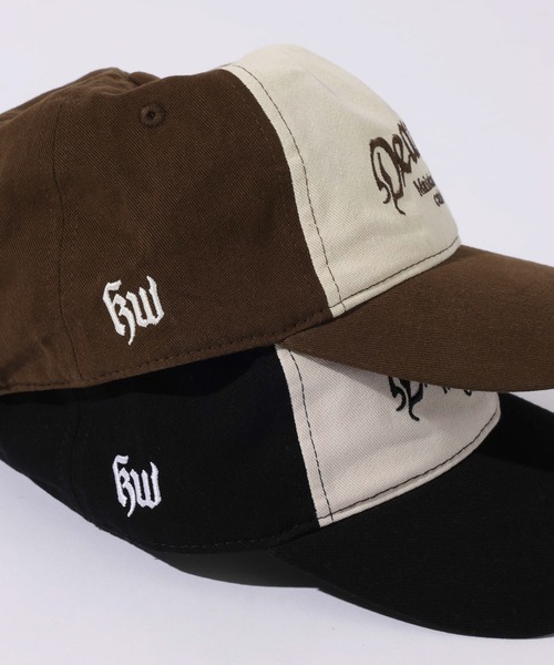 RAGEBLUE(レイジブルー)の「VINTAGE LETTERED CAP/ヴィンテージレタードキャップ(キャップ・メンズ・ダークブラウン/ブラック・FREE)」の12枚目の写真