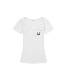 モベルVネックシャーリング半袖Tシャツ(4カラー)