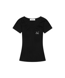 モベルVネックシャーリング半袖Tシャツ(4カラー)