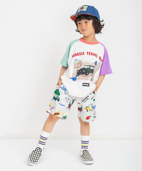 BREEZE(ブリーズ)の「Jimny 総柄パンツ(セットアップ可)(その他パンツ・キッズ・レッド/キナリ・80/90/100/110/120/140/130)」の5枚目の写真