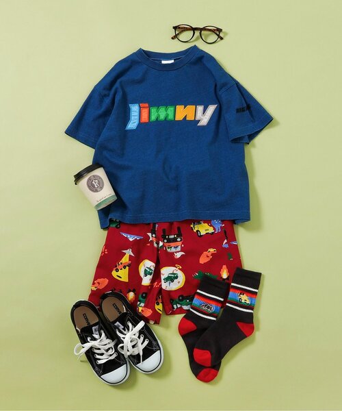 BREEZE(ブリーズ)の「Jimny 総柄パンツ(セットアップ可)(その他パンツ・キッズ・レッド/キナリ・80/90/100/110/120/140/130)」の12枚目の写真