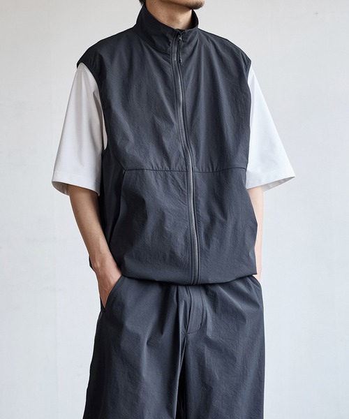 GOLDWIN（ゴールドウィン）の「Goldwin / ゴールドウィン：【別注】 KODENSHI Stretch Weave Vest：ONLYARK-1-2602[PIE]（ベスト・メンズ・グレー系その他/ブラック・3/2/1）」の4枚目の写真