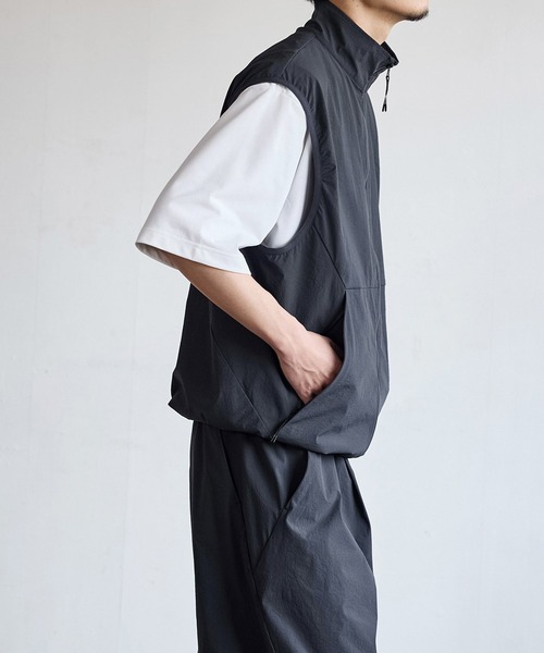 GOLDWIN（ゴールドウィン）の「Goldwin / ゴールドウィン：【別注】 KODENSHI Stretch Weave Vest：ONLYARK-1-2602[PIE]（ベスト・メンズ・グレー系その他/ブラック・3/2/1）」の5枚目の写真