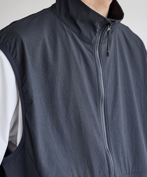 GOLDWIN（ゴールドウィン）の「Goldwin / ゴールドウィン：【別注】 KODENSHI Stretch Weave Vest：ONLYARK-1-2602[PIE]（ベスト・メンズ・グレー系その他/ブラック・3/2/1）」の6枚目の写真