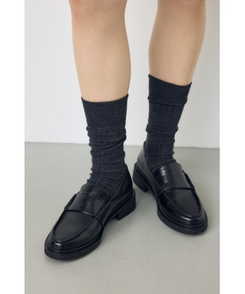 AZUL by moussy（アズールバイマウジー）の「【大人気！】プレーンローファー　靴　再入荷　秋服（ローファー・レディース・ブラウン/ブラック・SMALL/LL/LARGE/MEDIUM）」の4枚目の写真