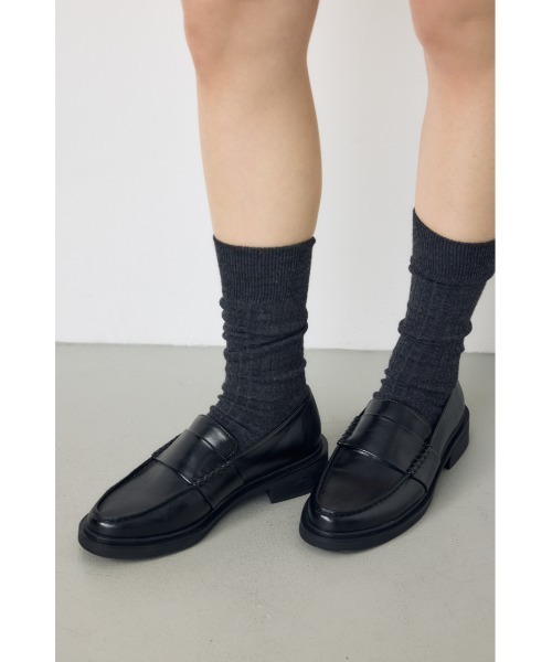 AZUL by moussy（アズールバイマウジー）の「【大人気！】プレーンローファー　靴　再入荷　秋服（ローファー・レディース・ブラウン/ブラック・SMALL/LL/LARGE/MEDIUM）」の5枚目の写真