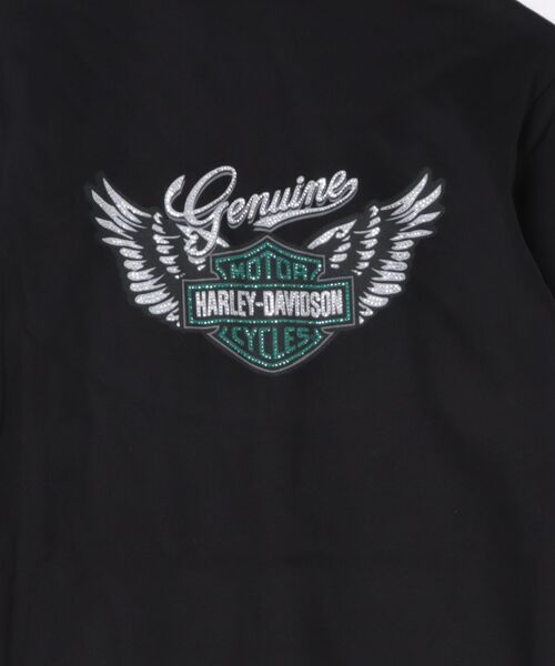 Harley-Davidson（ハーレーダビッドソン）の「ウィング・ブリング・フルジップ・フーディー（パーカー・レディース・ブラック系その他・SMALL/MEDIUM/LARGE/X-LARGE/X-SMALL）」の5枚目の写真