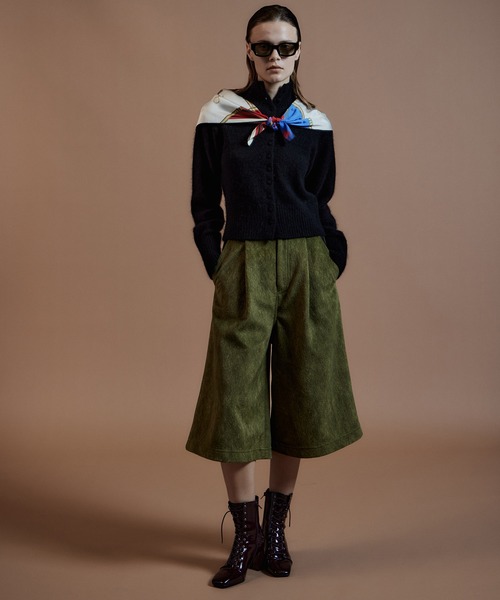 MAISON SPECIAL(メゾンスペシャル)の「【2026Autumn PRE-ORDER】Haircalf-Like Work Shorts/ハラコライクワークショーツ(その他パンツ・レディース・ベージュ/グリーン/ブラウン・38/36)」の3枚目の写真
