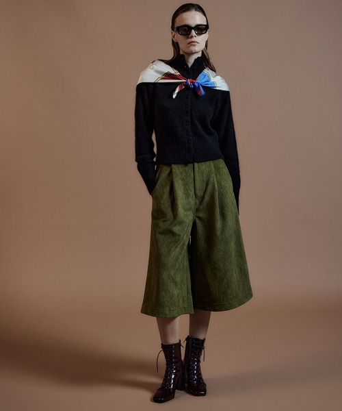 MAISON SPECIAL(メゾンスペシャル)の「【2026Autumn PRE-ORDER】Haircalf-Like Work Shorts/ハラコライクワークショーツ(その他パンツ・レディース・ベージュ/グリーン/ブラウン・38/36)」の8枚目の写真