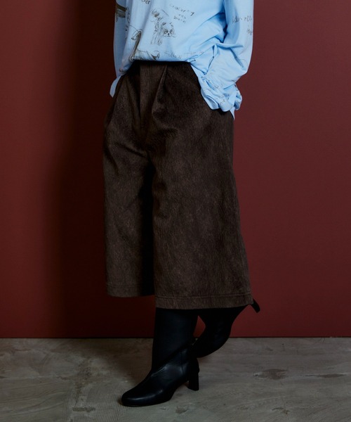 MAISON SPECIAL(メゾンスペシャル)の「【2026Autumn PRE-ORDER】Haircalf-Like Work Shorts/ハラコライクワークショーツ(その他パンツ・レディース・ベージュ/グリーン/ブラウン・38/36)」の21枚目の写真
