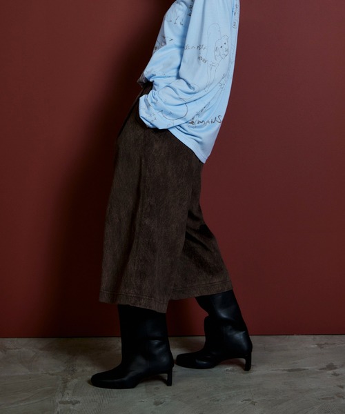 MAISON SPECIAL(メゾンスペシャル)の「【2026Autumn PRE-ORDER】Haircalf-Like Work Shorts/ハラコライクワークショーツ(その他パンツ・レディース・ベージュ/グリーン/ブラウン・38/36)」の22枚目の写真