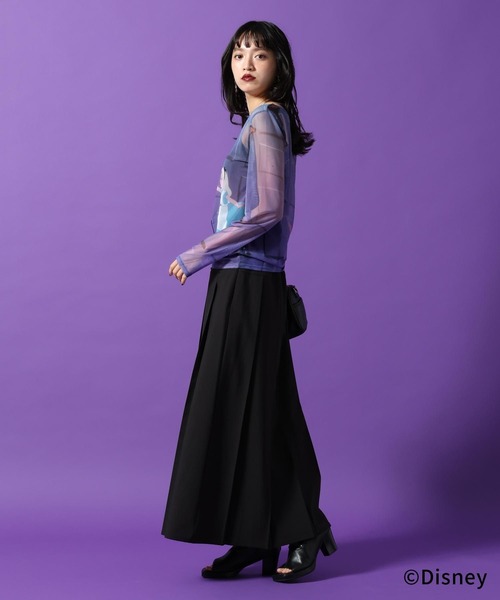 PAGEBOY(ページボーイ)の「Disney【ふしぎの国のアリス】ソウガラシアートップス(Tシャツ/カットソー・レディース・ホワイト系その他/ブルー系その他・FREE)」の16枚目の写真