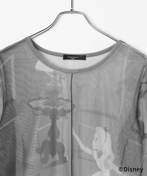 PAGEBOY(ページボーイ)の「Disney【ふしぎの国のアリス】ソウガラシアートップス(Tシャツ/カットソー・レディース・ホワイト系その他/ブルー系その他・FREE)」の11枚目の写真