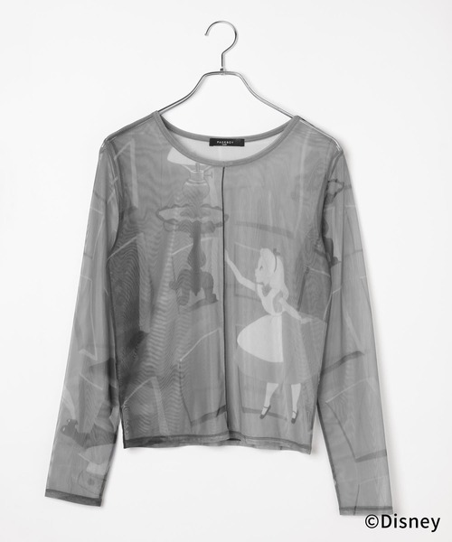 PAGEBOY(ページボーイ)の「Disney【ふしぎの国のアリス】ソウガラシアートップス(Tシャツ/カットソー・レディース・ホワイト系その他/ブルー系その他・FREE)」の4枚目の写真