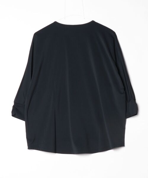 Julier Yoga and Relax(ジュリエヨガアンドリラックス)の「Julier Ecocoハーフスリーブプルオーバー(Tシャツ/カットソー・レディース・ブラック/ブラウン/ホワイト/ラベンダー・FREE)」の17枚目の写真